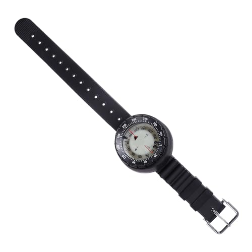 Brazalete luminoso con brújula impermeable portátil mini para navegación al aire libre, ideal para senderismo, buceo y camping miniatura 1