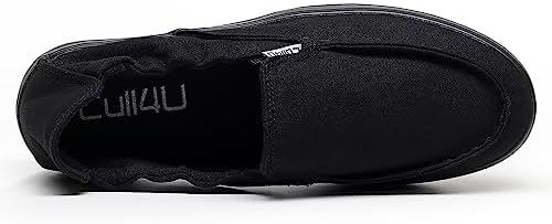 Cull4U Women's Vibrant Slip On Crossover Shoes (9 M US,Black/Black) | Image 3