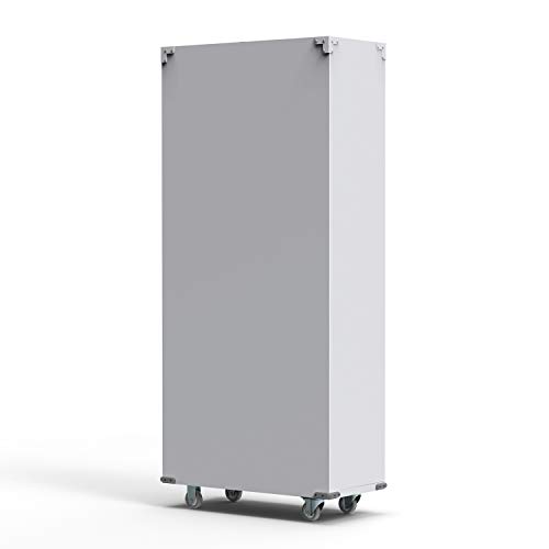 Vingli 72" Tall Metal Storage Cabinets With Doors And 4 Adjustable Shelves, Grey Metal Storage Cabinets With Wheels For Garage, Office, Classroom, Laundry&Utility Room, 32W X 16D X 72H #TOP7