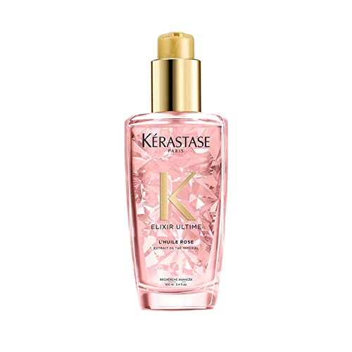 Elixir Ultime L'Huile Rose è un olio termo-protettivo multiuso che fa brillare i capelli colorati privi di lucentezza; la sua formula combina 4 oli preziosi e tè imperiale per ripristinare la fibra e formare un velo protettivo che preserva la luminosità del colore