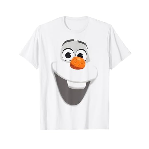 Disney Die Eiskönigin: Olaf Großes Gesicht Porträt T-Shirt