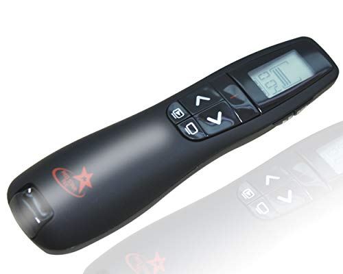 Red Star Tec Wireless Powerpoint and Keynote Presentation Remote Clicker with Timer(PR-821)