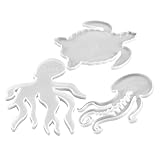Artibetter 3stücke Silikonformen in Tierform Mit Teilen Harzform Für Diy-bastelprojekte Epoxid-silikonform Abwaschbar Für Tierdekoration