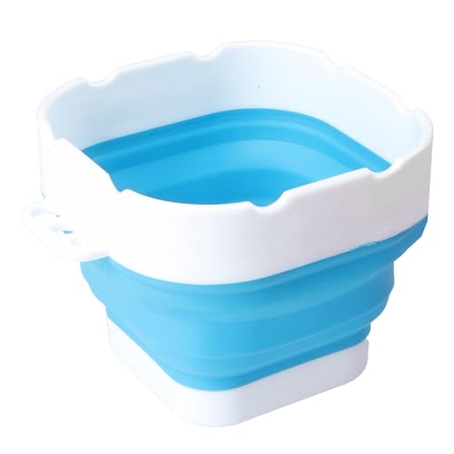 Pinselreiniger | Tragbare Zusammenklappbare Pinselwaschanlage - 1.2L Wascheimer Pinselhalter Reiniger Mal-erei Wasserbecher Für Aquarell Ölmalerei