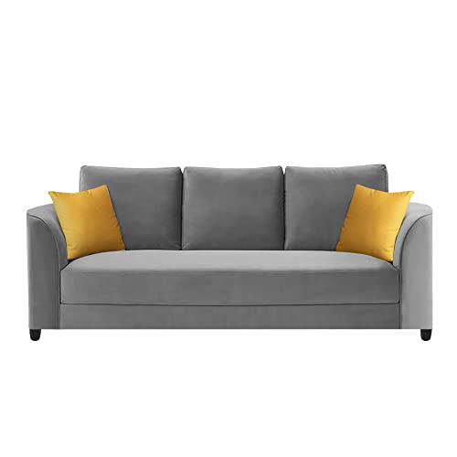 Image of Francis 3 Seater Sofa Set for Living Room (Grey Fabric)