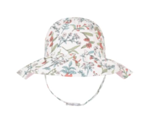 Baby Girls Off White Reversible Floppy HAT Rosemary Size 0-12 Months 17 INCHES