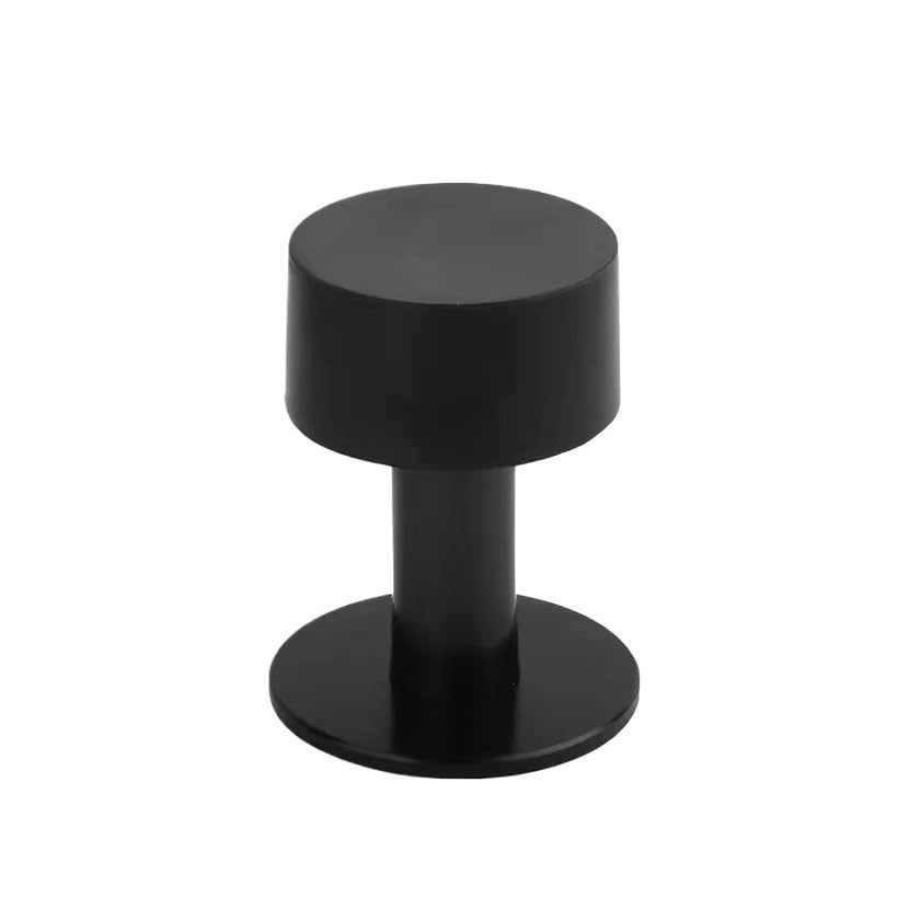 Butée de porte hydraulique haut de gamme en acier inoxydable noir mat