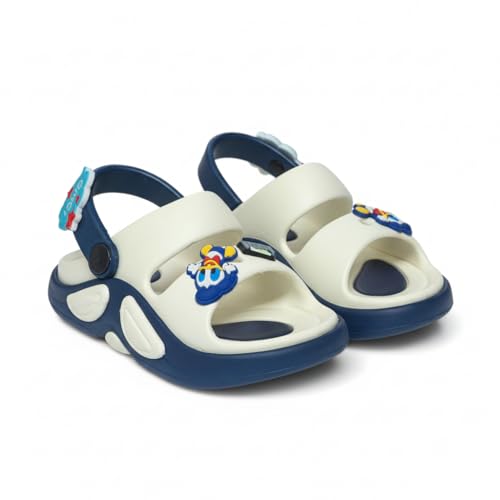 Image of GLJ Kids Comfort Clogs Sandals for Boy and Girl, 1 to 14 Years, Two-Strap Design, Easy to Wear Slip On, Dust and Waterproof, 1100