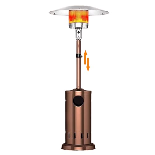 Riscaldatore a gas per patio, 46.000 BTU con bruciatore e