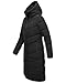 MARIKOO Damen Winterjacke Stepp Winter Jacke gesteppter Wintermantel warm lang Mantel B949 [B949-Benik-Schwarz-Gr.3XL]