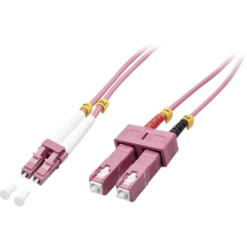 LINDY Fibre Optique Duplex LC/SC OM4, 1m