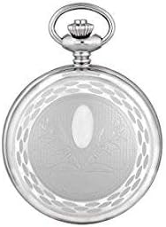 212 Main Stainless Steel Hunter Case Mechanical Pocket Watch White