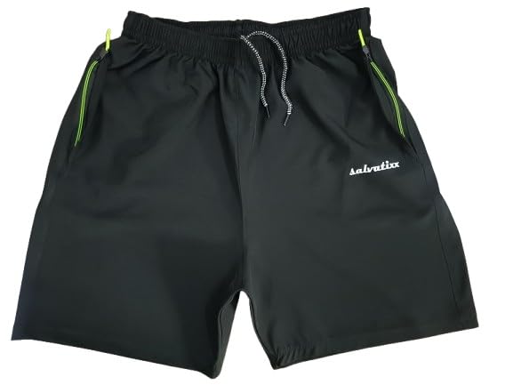 j marque Men's Athletic Sports Shorts with Zip Pockets | Quick Dry Lightweight Gym and Running Shorts | Breathable Activewear Training Half Pant for Workout Jogging, Black XXL 44-46-picture-41