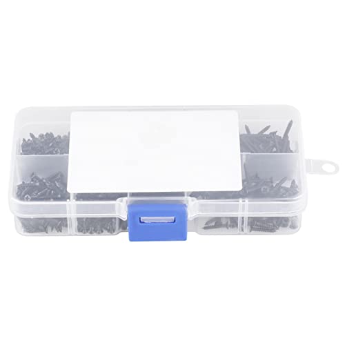 Set de 800 tornillos autorroscantes planos cabeza cruz M2 miniatura 5