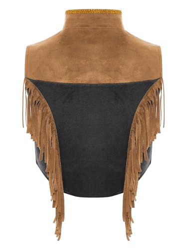 Unisex Girls Boys Cowgirl Western Waistcoat Sleeveless Vest Top with Mock Buttons2