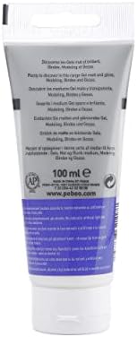 PEBEO Studio Acrylics 100 ml Phosphorescent Gel, Colorless, (Pack of 1)