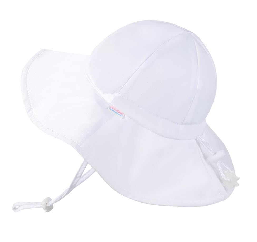 Image of Unisex Baby Sun Hat with UPF 50+ Outdoor Adjustable Beach Hat,Baby Girl Wide Brim Bucket Hats for Infant Toddler Little Boy