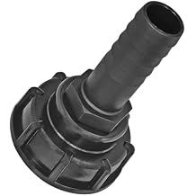 IBC Tank Tote Adapter,IBC Tote Tank Drain Adapter Fitting, S60x6 Hose Barb 1" Plastic Adapter for Garden Hose Rain Barrels Agricultural Lawn Irrigation