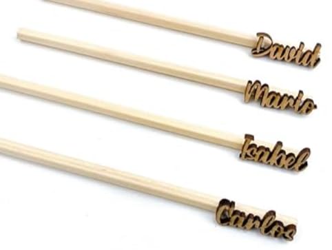 Genérico 10 Lapices De Madera Personalizados Con Nombre