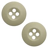 Botones confiables para chaqueta: diseñados para mayor durabilidad, estos botones caqui de 19 mm son perfectos para pantalones, chaquetas y delantales. Su acabado mate pulido los convierte en una opción elegante tanto para necesidades de costura como de bricolaje.