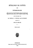 Mittheilungen des Instituts für Oesterreichische Geschichtsforschung