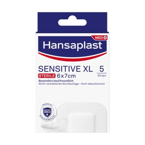 Hansaplast Steril Sensitive Wundverband, 6 x 7 cm, 5 Stück