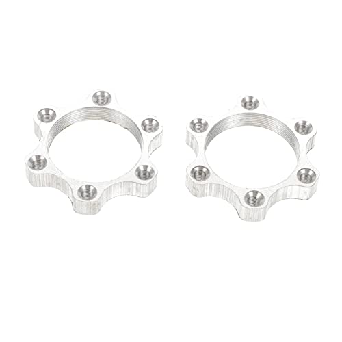 Totority Aluminum Alloy Bike Hub Adapters 6-hole for Disc Brake Pads Bike Hub Adapter Disc Brake Conversion Seats Safe Ride
