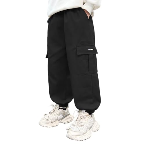 Cozozn Cargohose Jungen Jogginghose Kinder Cargo Hosen Baumwolle...