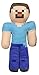 MINECRAFT - Peluches 30 Centimetri di Personaggi Steve, Alex, Creeper, Enderman, Lupo, Lama, Gattopardo, Maiale - qualità Soft (Steve)