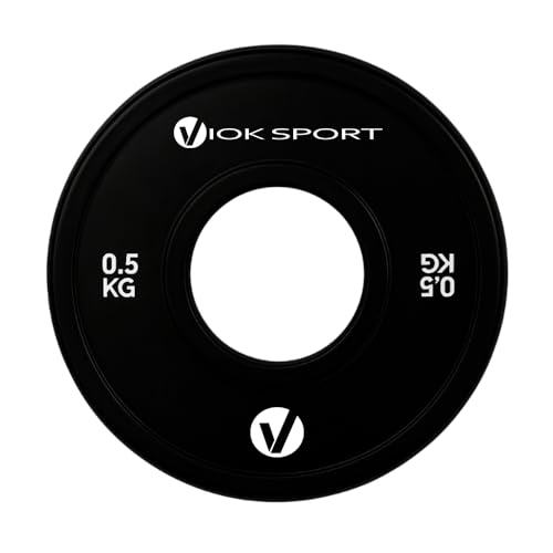 Disco Fraccional de Halterofilia Negro – Viok Sport (0.5, Kilogramos)