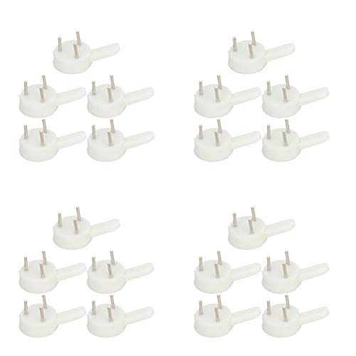 Image of Aicosineg Hardwall Hanger Mount Non-Mark Hook Photo Picture Frame Hanger for Fasteners Wooden Doors Concrete Hooks Wall Wallpaper Walls Hardware White Tone 150pcs