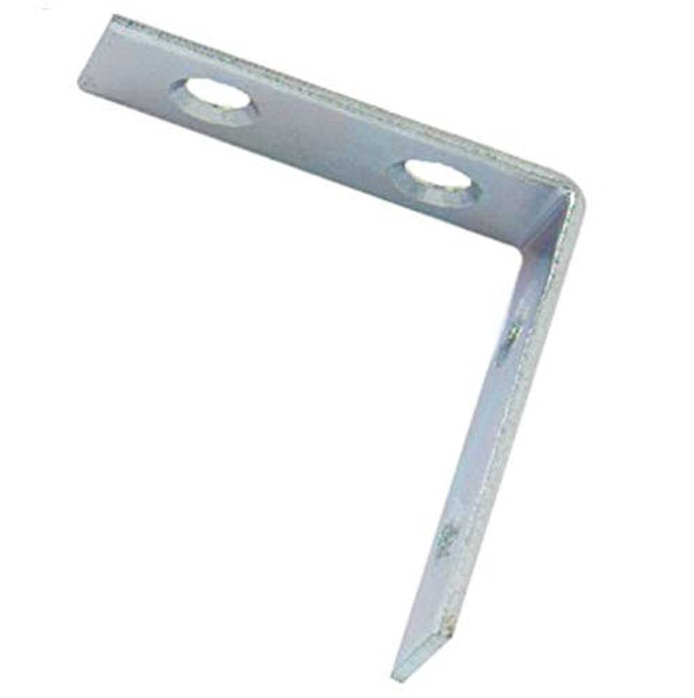 Merriway BH07282 (100 Pcs) Corner Repair Brackets Braces BZP Steel, 50 mm (2 Inch) - Pack of 100 Pieces, Silver Tone