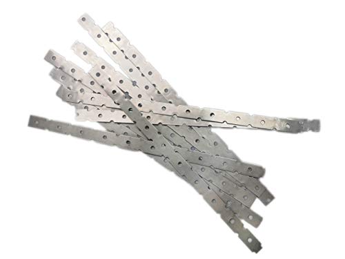 Ingbertson - Conector para mampostería (300 mm, acero inoxidable, V4A, 10 unidades, 300 x 0,5 x 15 mm)