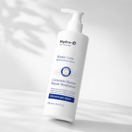 Image of Hydra Q Winter Care Moisturizing Cream | With Hyaluronic Acid, Ceramide Complex, Niacinamide, Shea Butter, Cocoa Butter & Natural Oils | Intensive Daily Moisturiser for Dry Skin | 250ml
