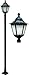 DABMAR LIGHTING GM8135-VG-MT Cast Aluminum Lantern Post Fixture 70 Watt High Pressure Sodium Multi-Tap, Verde Green