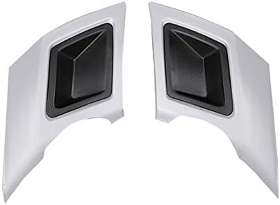 Rear Exhaust Muffler Tail Pipe Trim Cover 2pcs for Land Rover Discovery 5 L462 2017-2019 (Silver)