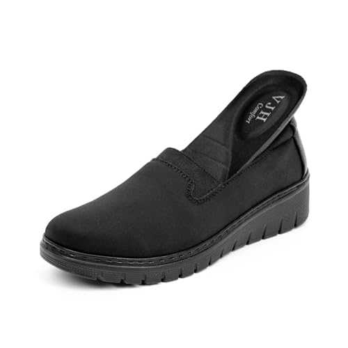 vjh confort Women’s Loafers Round toe Slip on Comfort Arch Support Walking shoes-picture-47