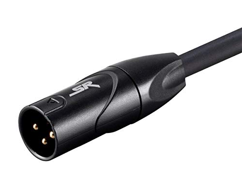 Monoprice Cabo XLR macho para XLR fêmea [microfone e interconexão] – 90 cm | Banhado a ouro, 16 AWG