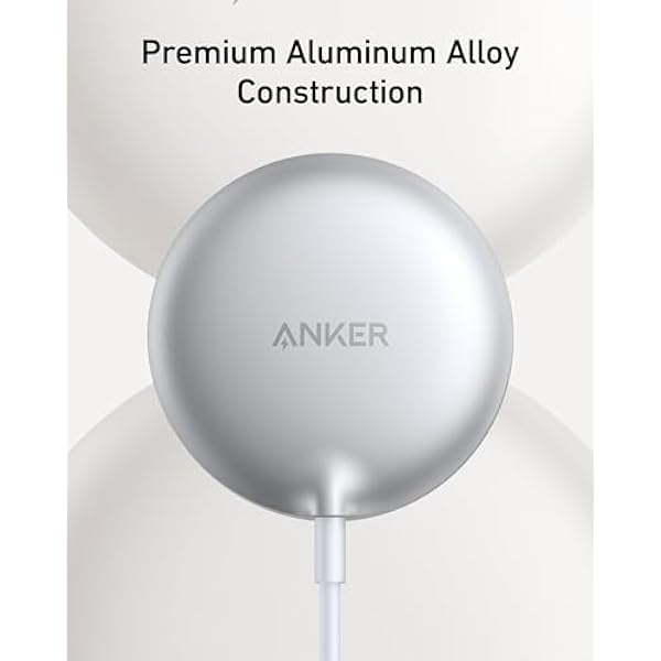 Anker MagGo Магнитное беспроводное зарядное устройство (подушка), 15 Вт Qi2 для MagSafe, для iPhone 16/16 Pro/16 Pro Max/16 Plus/15/14/13/12 (без адаптера питания)