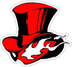 Phantom Thieves Logo (Size W8.2 x H8.8 Centimeter) Car Motorcycle Bicycle Skateboard Laptop Luggage Vinyl Sticker Graffiti Decal Bumper Sticker