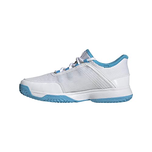 adidas Adizero Club k, Zapatillas de Tenis, FTWBLA/RAFAZU/RAFCIE, 35.5 EU