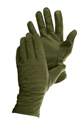 Bob-Allen 460 Touch Screen Compatible Nylon Shooting Glove, Sage, Large