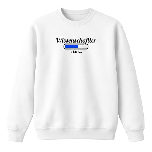 Sweat-shirt scientifique loading charge blanc en taille L pour chercheur et inventeur