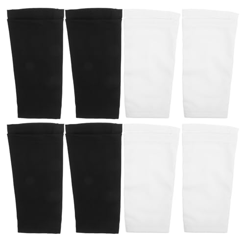 Manchons protection tibias football chaussettes compression anti-transpiration L