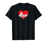 Ich Liebe Arne Vorname Tshirt Liebe Herz Camiseta