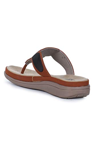 Image of Liberty Senorita M17-03 Casual Slipper for Women - Blue & Cherry | Slip-on /Flats Slippers - Durable and Lightweight | Comfortable and Soft Insole for Everyday Wear - Cushioned Footbed | Home Footwear