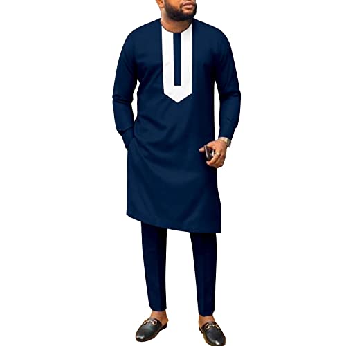 Dashiki Men African Clothing for Men Blouse and Pants Suits for Men Ankara Attire Plus Size Outfits Vintage