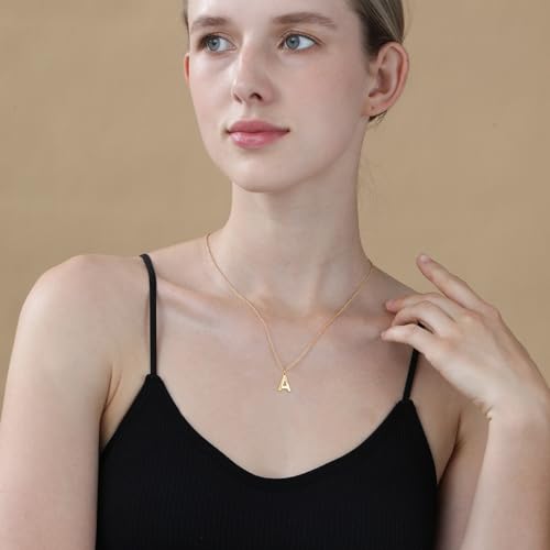Softball Initial Necklace for Women Girls, Gold A-Z Letter Pendant Necklace Softball Baseball Mom Themed Jewelry Gifts4