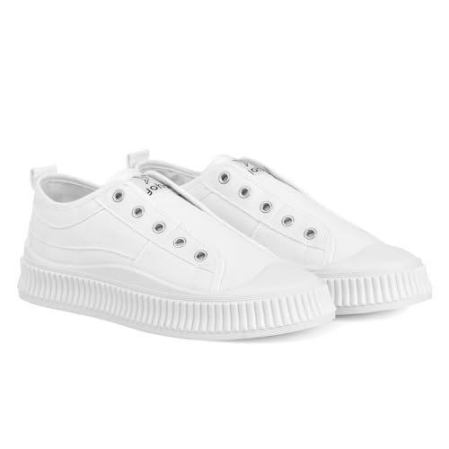 Image of YOHO Cruise Women's Without Lace Trendy Stylish Canvas Slip-On Sneakers (SoS)