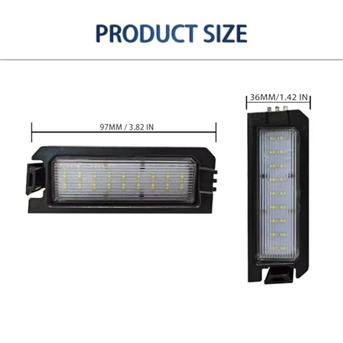 Luz de matrícula Canbus para Kia Rio y Niro, lámparas led de alta visibilidad trasera 6